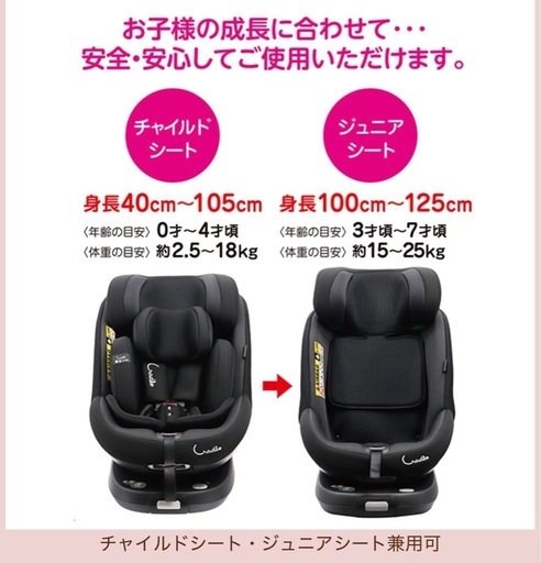 【決まりました】値下げしました☆チャイルドシート クレイドルオーカクルターンプライムi-size