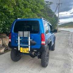 ジムニー　‼️ミッション‼️長車検‼️カスタム多数‼️青/黒 SUV オフロード改造車の画像