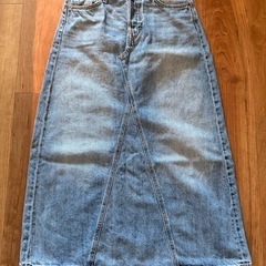 Zara(&Denim)デニムロングスカート ライトブルー XS