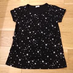 授乳服・マタニティ用服Mサイズ　半袖　ボーダー　星柄　フリルの画像