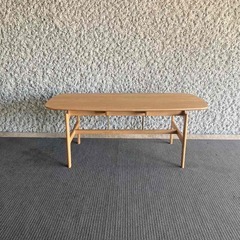 北海道産ナラ無垢材／作家手製ダイニングテーブル／一点物・構造美／...