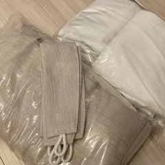 ニトリ　遮光カーテン　レース付きの画像