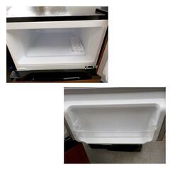 西岡店 冷蔵庫 2ドア 87L 2022年製 アイリスオーヤマ PRC-B092D-M 木目調 80Lクラス 単身・一人暮らしの画像