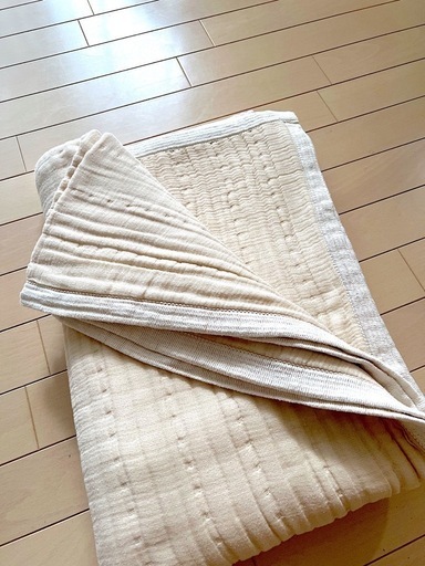 coccomani ♡８重ジャガード織 ガーゼケット　オーガニックコットン