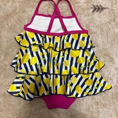 80サイズ ワンピース水着　スイムウェア　かわいいレモン柄♪の画像