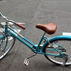 子供用自転車 22インチ水色 ヘルメット付き