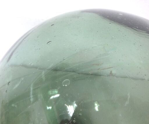 ガラス 浮き球 直径約30cm 漁具 ガラス製 浮玉 オブジェ 硝子製 置物 インテリア 札幌市 屯田店