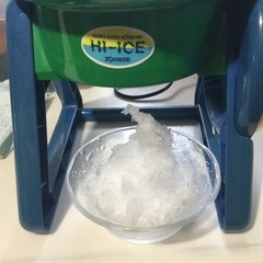 かき氷器 象印 くるくる氷っ子 ハイアイス MHB-10  昭和レトロ レトロポップ カキ氷機の画像