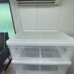 【リサイクルサービス八光】幅54㎝　4段　収納クリアチェストの画像