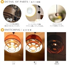ペンダントライト(2灯+常夜灯) MDNL-PWS-M  の画像