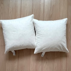 無印良品　クッション　羽毛　羽根の画像