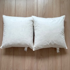 無印良品　クッション　羽毛　羽根