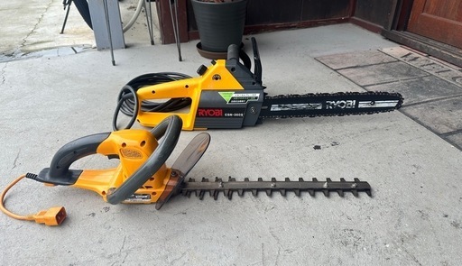 RYOBI  チェーンソー&ヘッジトリマー◇セット