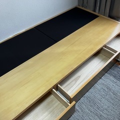 【0円 お譲りします】 シングルベッド 収納引き出し付き