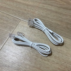 モジュラーケーブル 
電話機コード　2本　未使用品の画像