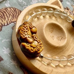 貔貅オニキス水晶　ブレスレットの画像
