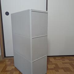 ストッカー　隙間収納　3段　深型　引き出し式ゴミ箱の画像