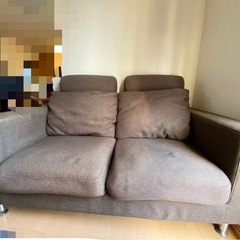 ロフトのファブリックソファ