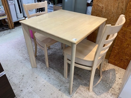 商談中【愛品館 江戸川店 】ダイニングテーブル3点セット