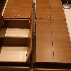 天井つっぱり式壁面収納(2個セット)の画像