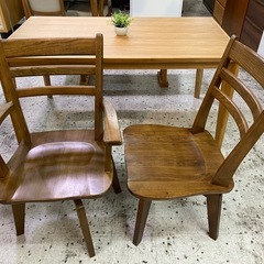 【愛品館 江戸川店 】ベンチチェア ダイニング4点セット の画像