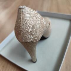 【美品】結婚式用　パンプスの画像