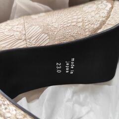 【美品】結婚式用　パンプスの画像