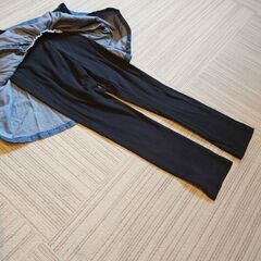 120cm　西松屋 レギンスつきスカート　デニム風の画像