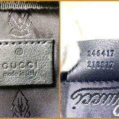 GUCCI グッチ グッチシマ ウエストポーチ レザー ブラック ゴールド金具 246417 213317の画像