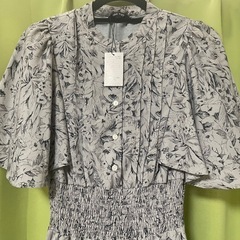 ワンウェイ ワンピース 花柄 ロング