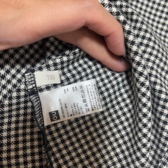 フェイクレイヤードチェックワンピース 110 GUの画像