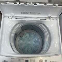 リサイクルショップどりーむ鹿大前店　No1337　洗濯機　AQUA　2021年製　4.5㎏容量　一人暮らしにおすすめ♪の画像