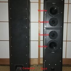 Yamaha NS-BP200 Unit使用のVertical Twin・・・自作Speakerです。の画像