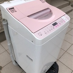 f●■SHARPシャープ・全自動電気乾燥洗濯機5.5kg【ES-TX5A-P】動作確認済みの画像