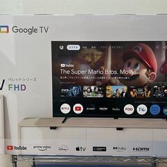 40インチ チューナーレス テレビ 40V型 FHD Google TV フレームレス液晶テレビ Google Cast対応 インターネットビデオ HDR10 Dolby Audio搭載 音声検索 VESA規格対応（CG40-P2 2024年モデル）の画像