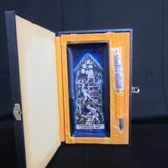 七宝トレイ　ペーパーナイフセット（安藤七宝店)　トレイ縦25cm...
