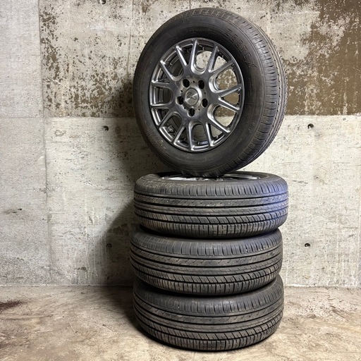 A-12　タイヤ  中古 Verthandi　アルミ ホイール付き ZEETEX NEW REVOLUTION 195/65R15 4本セット
