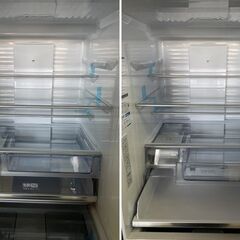 高年式!2024年製! ほぼ未使用 AQUA/アクア 4ドア 冷蔵冷凍庫 430L 真ん中野菜室 ガラスドア AQR-VZ43E4(S) 中古家電 店頭引取歓迎 uR9724の画像