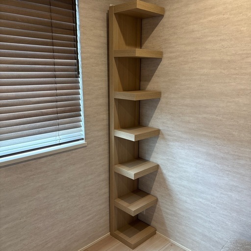 LACK ラック ウォールシェルフユニット, ホワイトステインオーク調, 30x190 cm