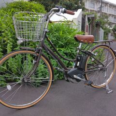 ブリジストン　２６インチの電動自転車です。　前後タイヤ新品交換済...
