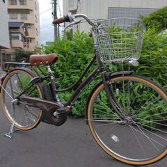 ブリジストン　２６インチの電動自転車です。　前後タイヤ新品交換済みです。の画像
