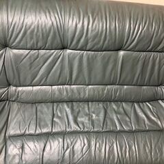 ソファ　3人掛け　革　中古の画像