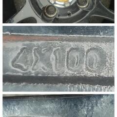 15㌅アルミホイール(BADX S–HOLD ラグナ)とサマータイヤ(BRIDGESTONE ECOPIA NH200C)の4本セットの画像