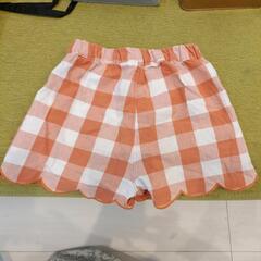 スカラップ裾の可愛いショートパンツ90cmの画像