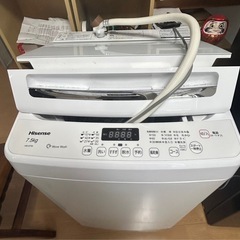【美品】【2021年製】ハイセンス 全自動洗濯機 HW-G…