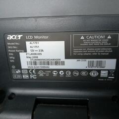 acer 液晶モニターの画像