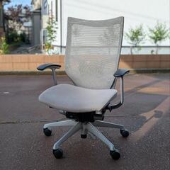 オカムラ バロンチェア ハイバック メッシュ ライトグレー色 