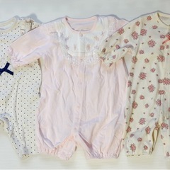女の子ベビー服　60サイズ 70サイズ　3点まとめ売り
