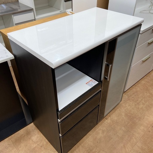 ニトリ　レンジ台　ダークブラウン