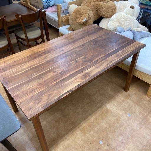 無印良品　ダイニングテーブル　ブラウン